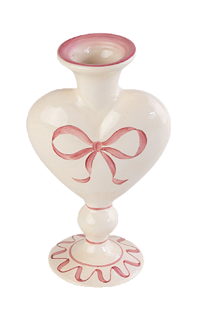 CASTIÇAL CORAÇÃO CHARLOTTE ROSA