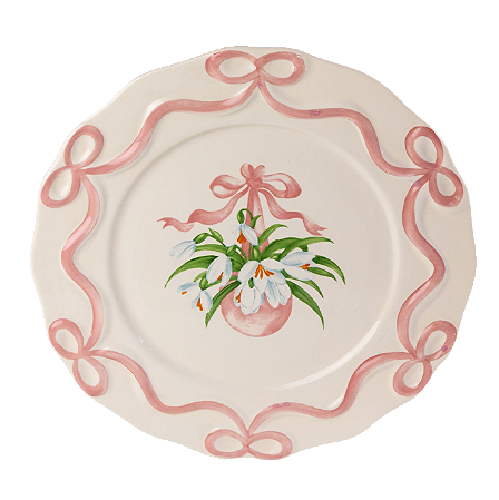 PRATOS RASOS LAÇO CHARLOTTE ROSA