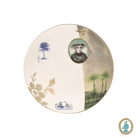 Prato Fundo 18 Palm Branco - Heritage
