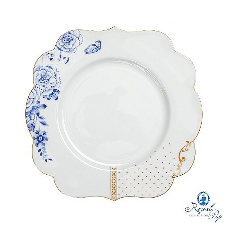 Prato de Sobremesa Flowers - Royal White