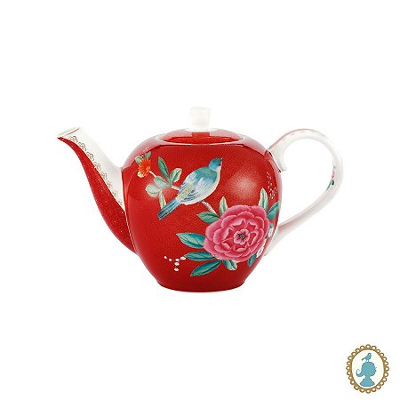 Bule Pequeno Vermelho - Blushing Birds