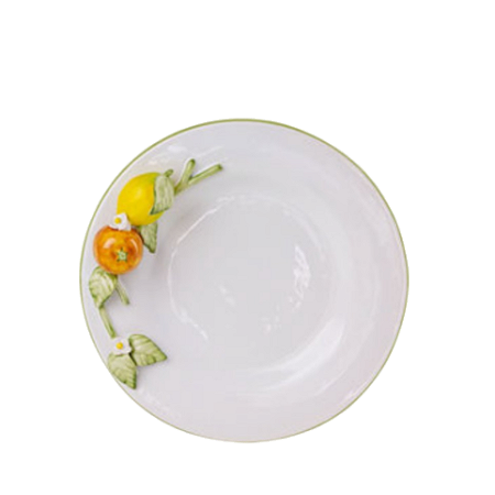 PRATOS SOBREMESA LIMÃO E LARANJA