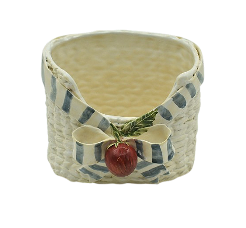 PORTA TALHER DECORATIVO COM TOMATE E LAÇO
