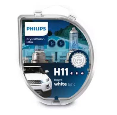 Lâmpada Crystal Vision Ultra H11 - PAR - Philips