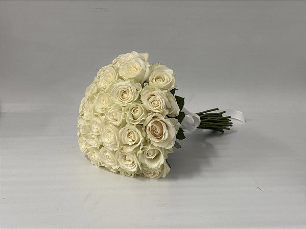 Buquê de Noiva - Rosas Brancas