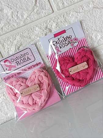 Chaveiro de Crochê Outubro Rosa 100 Peças