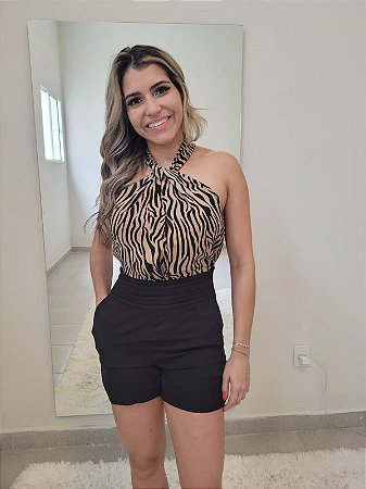 Blusa Estampada Animal Print