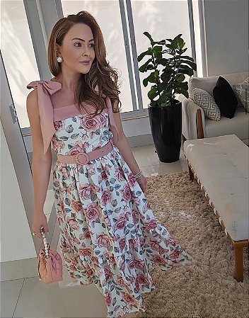 Vestido Midi Floral