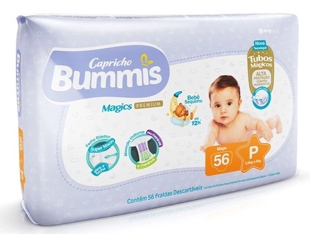 Fralda Infantil Bummis Magics Premium - pacote jumbo