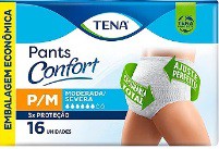 Fralda Geriátrica Tena Pants Confort fralda calça - Tamanho P/M pacote com 16 unidades - uso unissex