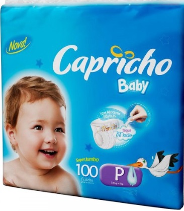 Fralda Infantil Capricho Baby - Embalagem Jumbo tamanhos P, M, G, EG