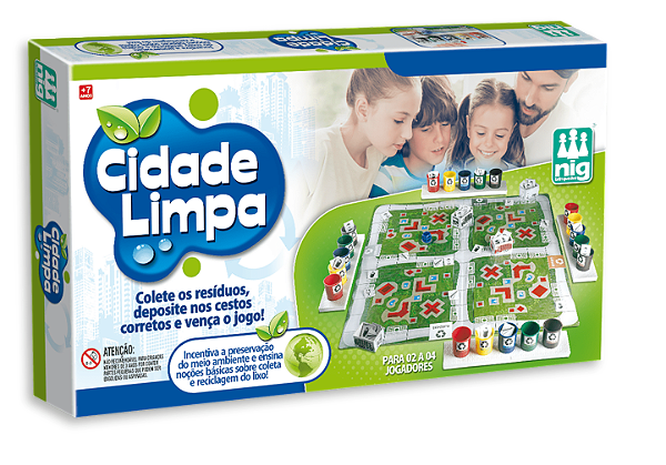 Jogo Educativo Cidade Limpa - ENGENHA KIDS - Produtos e acessórios para bebê