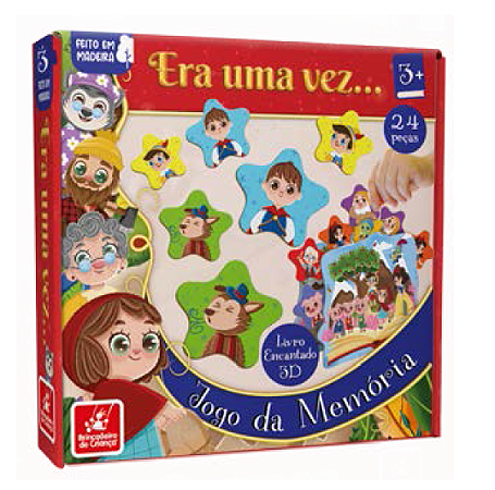 Jogo da Memoria Animais em Madeira Brincadeira De Criança