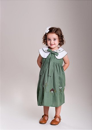 VESTIDO VERDE OLIVA
