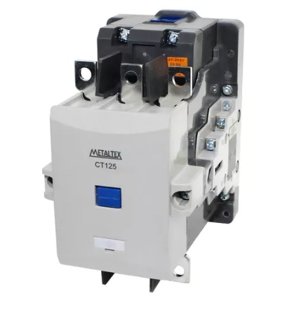 CONTATOR TRIPOLAR 125A/AC3 - BOB: 220VCA - AUX:2NA+2NF
