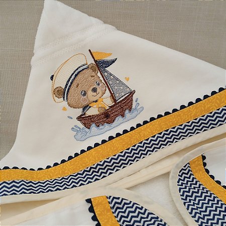 Toalha de Banho com Capuz - Personalizada