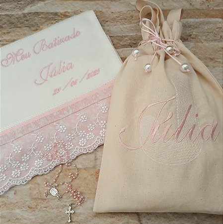 Toalha para Batismo - Personalizada