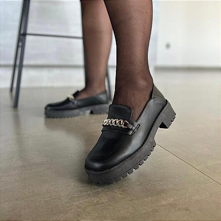 Mocassim Corrente Preto