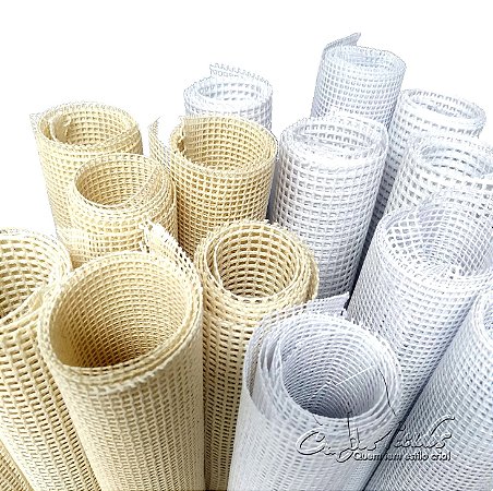 Tecido Talagarça Fina — Tela Engomada para Bordados, Tapeçaria e Artesanato Estruturado
