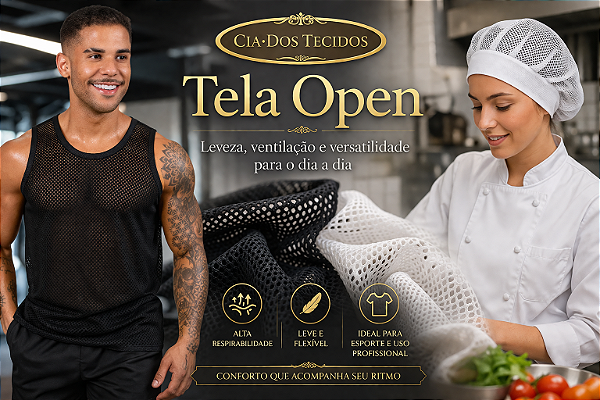 Tela Open Colmeia — Ventilação, Leveza e Versatilidade Total para Seus Projetos