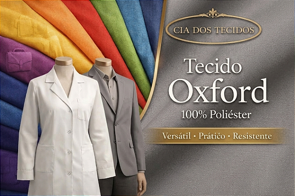 Tecido Oxford 100% Poliéster para Uniformes, Decoração, Sublimação e Artesanato