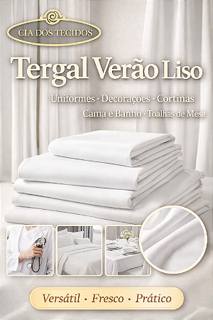 Tecido Tergal Verão Liso 1,50m – Artesanato e Uniformes