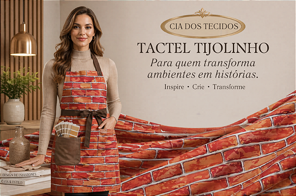 Tecido Tactel Estampado Tijolinho Microfibra 1,50m