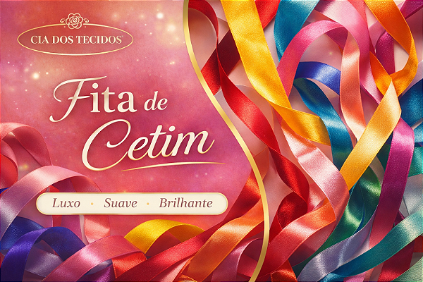 Fita de Cetim Nº 2 – 10 mm (100% Poliéster)