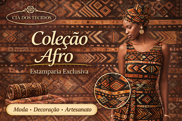 Tecido Oxford Estampado Afro – Estampa Digital Africana Exclusiva