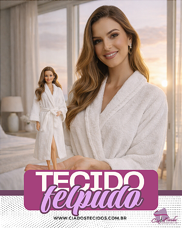 Tecido Felpudo 100% Algodão (Atoalhado)