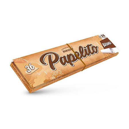 Seda Papelito Brown King Size 36 Sedas + 36 Piteiras