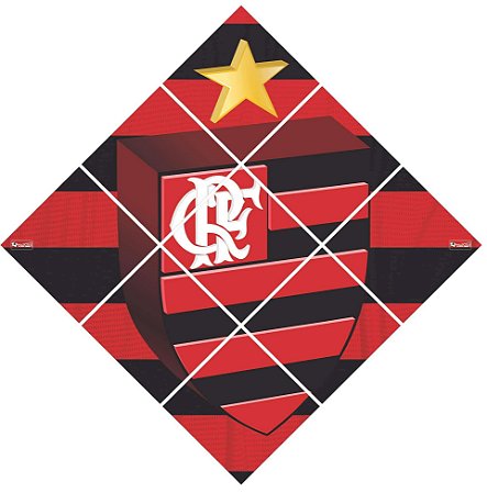 Quadro Escudo do Flamengo nº 01 3d Mosaico 09 Peças