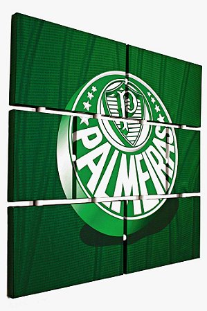 Quadro Escudo do Palmeiras nº 01 3d Mosaico 07 Peças