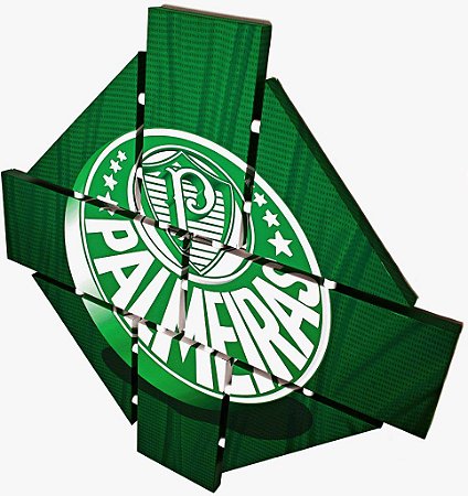 Quadro Escudo do Palmeiras nº 01 3d Mosaico 08 Peças