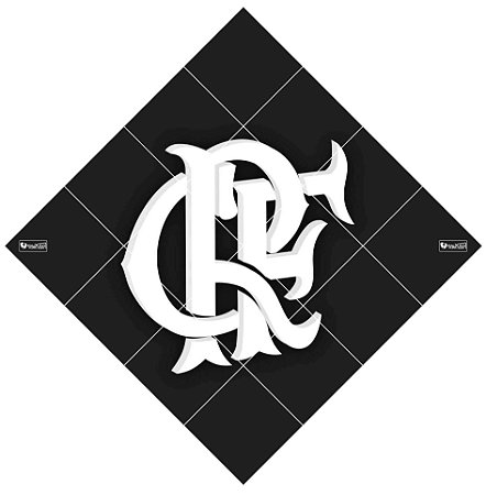 Quadro Escudo do Flamengo nº 03 3d Mosaico 16 Peças