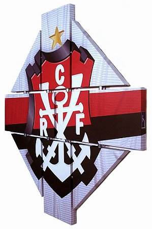 Quadro Escudo do Flamengo nº 02 3d Mosaico 08 Peças