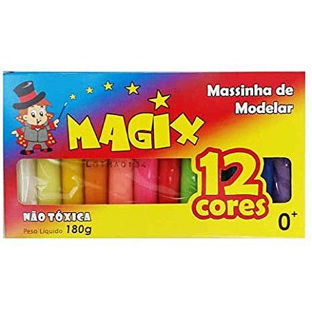 Massinha de Modelar 12 Cores