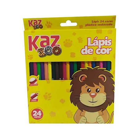 Lápis de Cor Sextavado 24 cores