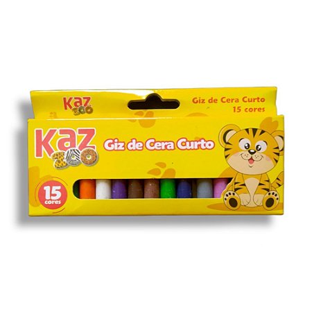 Giz de Cera Curto 15 cores