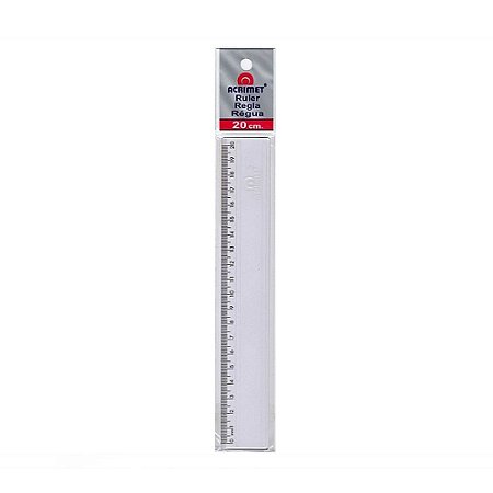 Régua 20cm Cristal