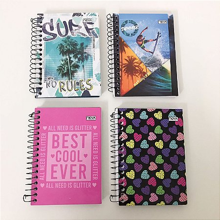 Caderneta Capa Dura com Espiral 100mmX140mm