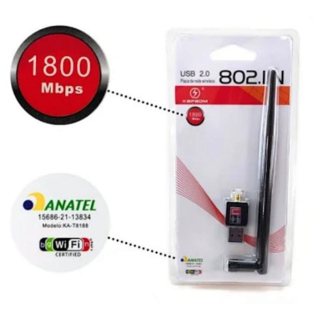 Adaptador WI-FI 2.4ghz