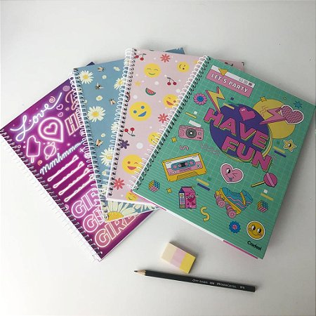 Caderno Universitário 1 Matéria Feminino