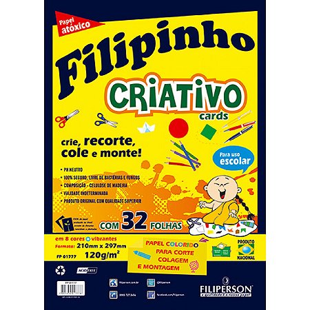 Papel Criativo Colorido 120g/m² - Pacote