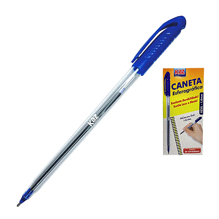 Caneta Esferográfica Glossy Azul