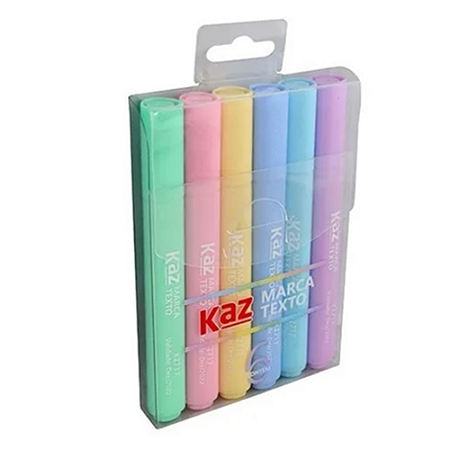 Marca Texto Cores Pastéis