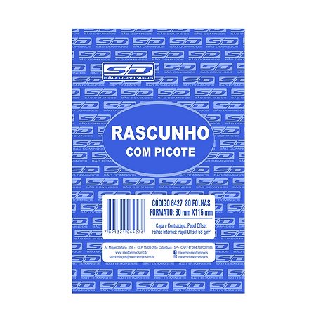 Rascunho com Picote
