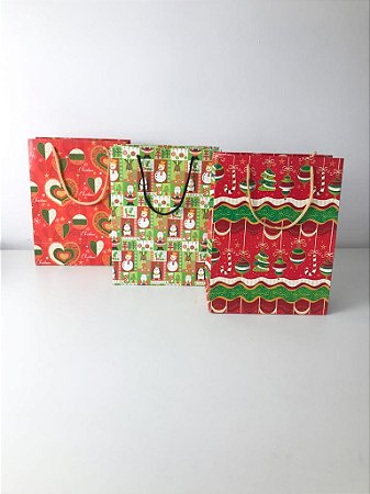 Sacolas de Natal Médias