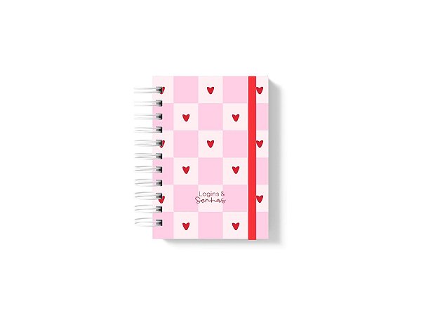 Caderno de logins e senhas
