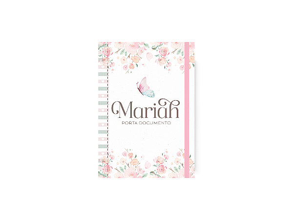 Porta documentos - Borboletas Floral